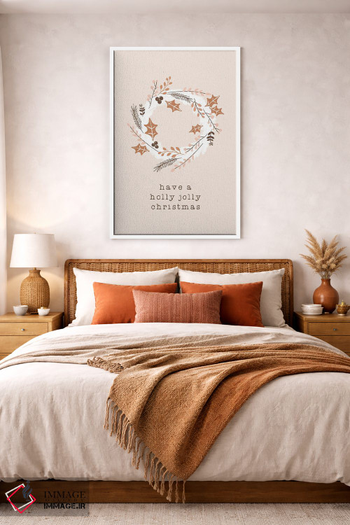 تابلو مینیمال کریسمسی شاد و پرهیاهو داشته باشید اثر اورارا استودیو - D3W
