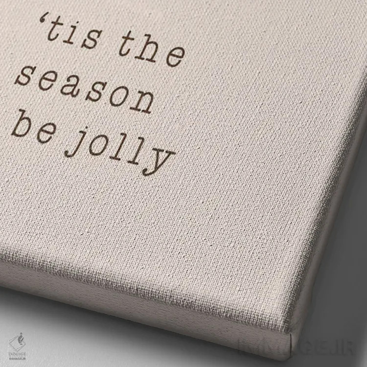 تابلو مینیمال فصل شادی و خوشی است اثر اورارا استودیو - نمای نزدیک بافت بوم