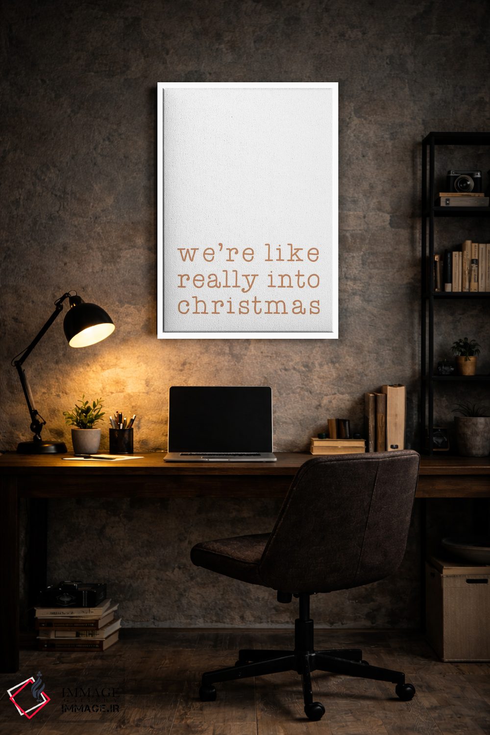 تابلو دکوراتیو واقعا عاشق کریسمس اثر اورارا استودیو - D6W