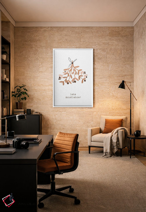 تابلو مینیمال بیایید زیر گیاه عشاق باشیم اثر اورارا استودیو - D5W