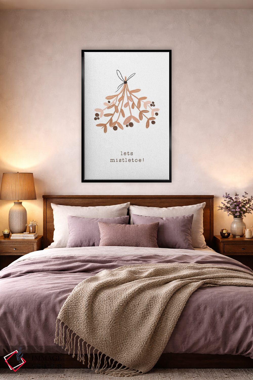 تابلو مینیمال بیایید زیر گیاه عشاق باشیم اثر اورارا استودیو - D4B