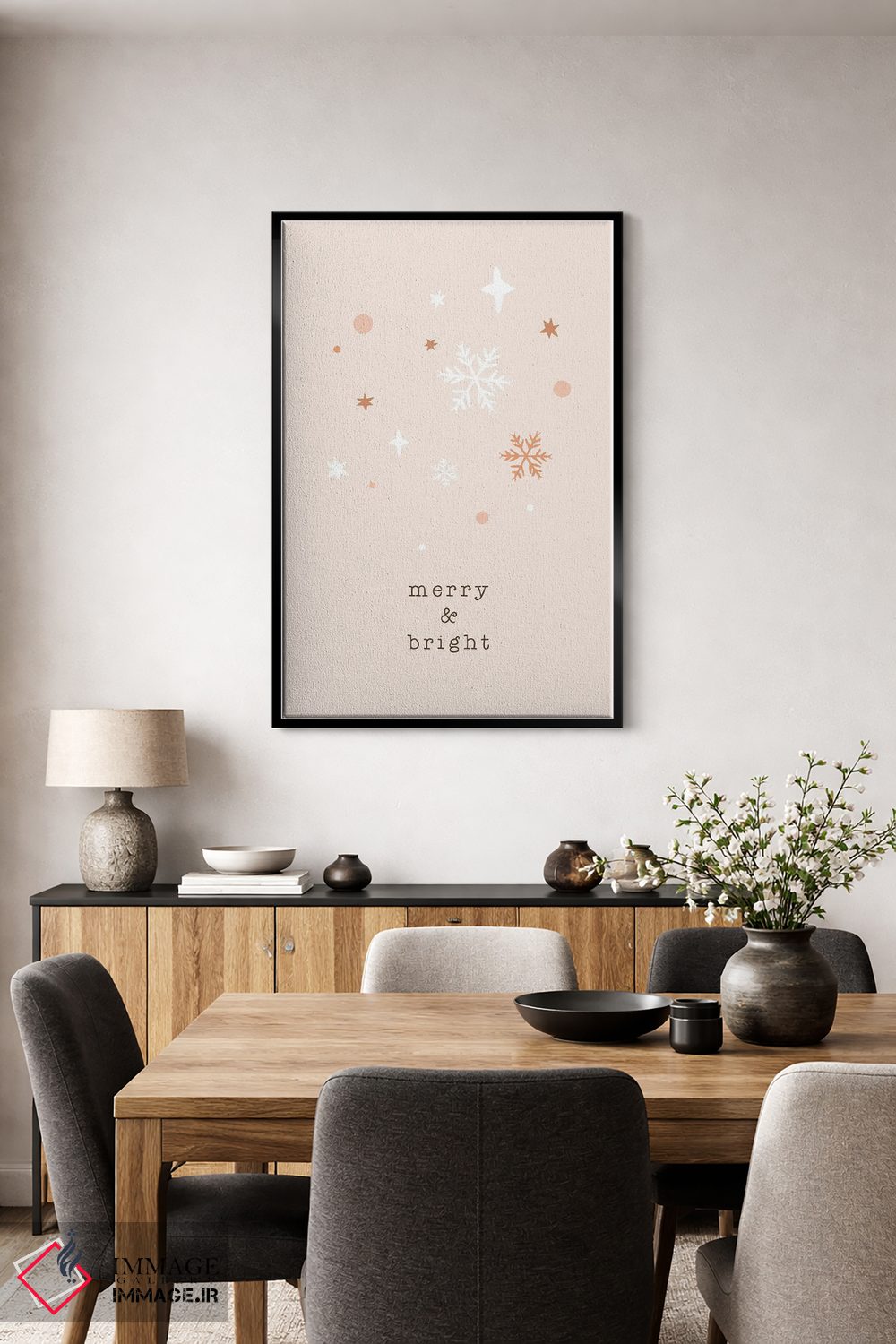 تابلو مینیمال شاد و روشن اثر اورارا استودیو - D5B