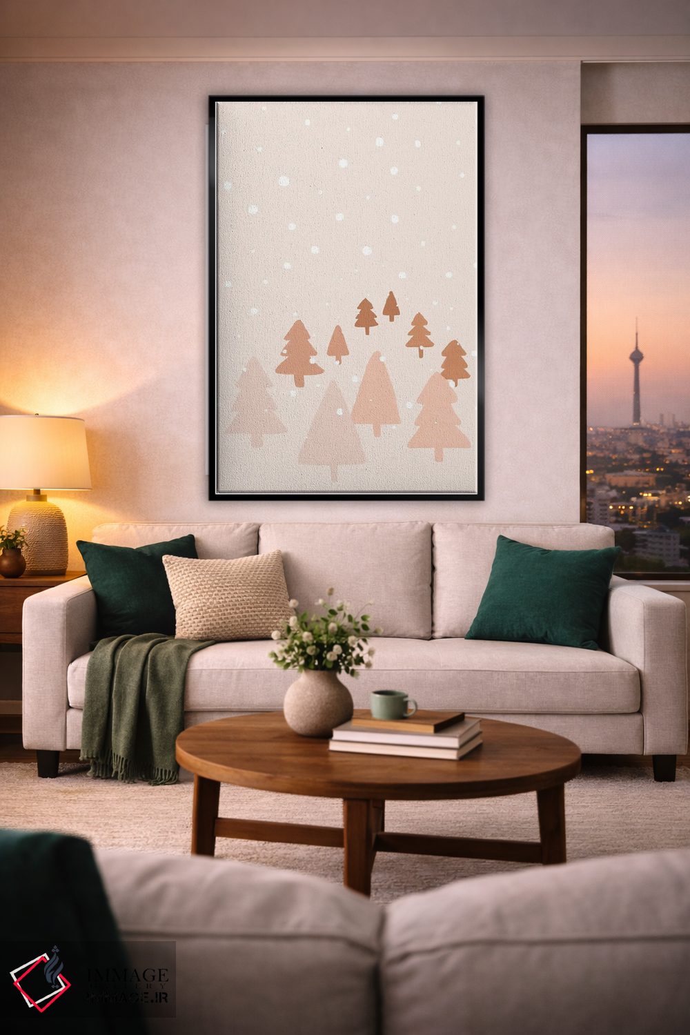 تابلو مینیمال جنگل زمستانی اثر اورارا استودیو - D2B