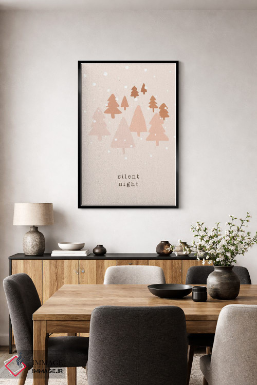 تابلو مینیمال شب ساکت اثر اورارا استودیو - D4B