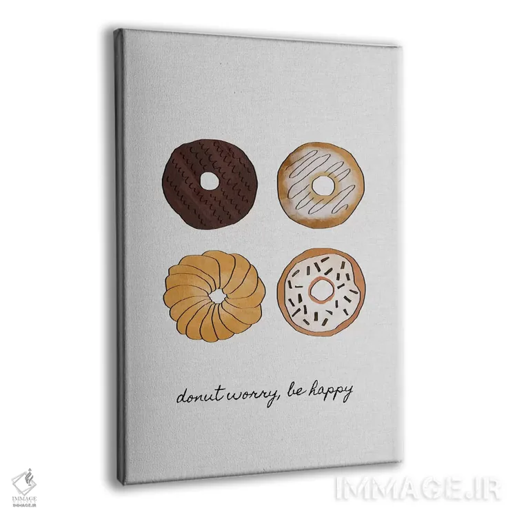 تابلو مینیمال نگران نباش اثر اورارا استودیو - نمای پرسپکتیو محصول