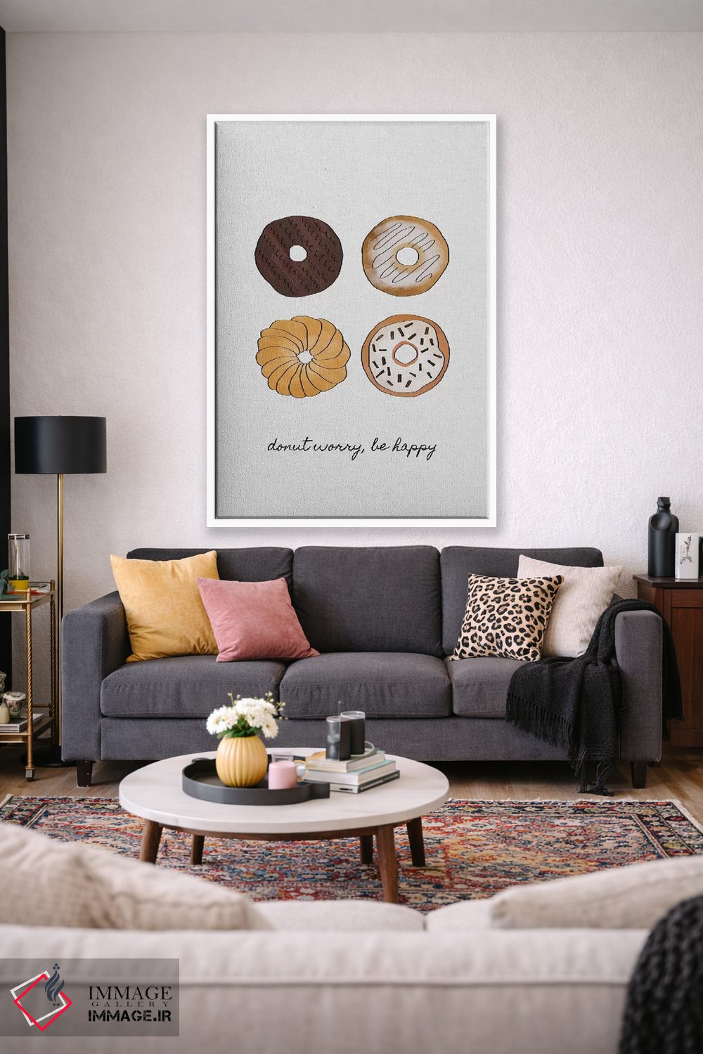 تابلو مینیمال نگران نباش اثر اورارا استودیو - D1W