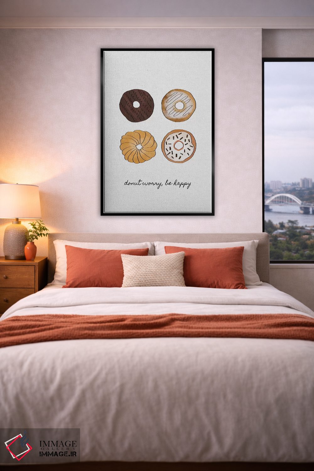 تابلو مینیمال نگران نباش اثر اورارا استودیو - D4B
