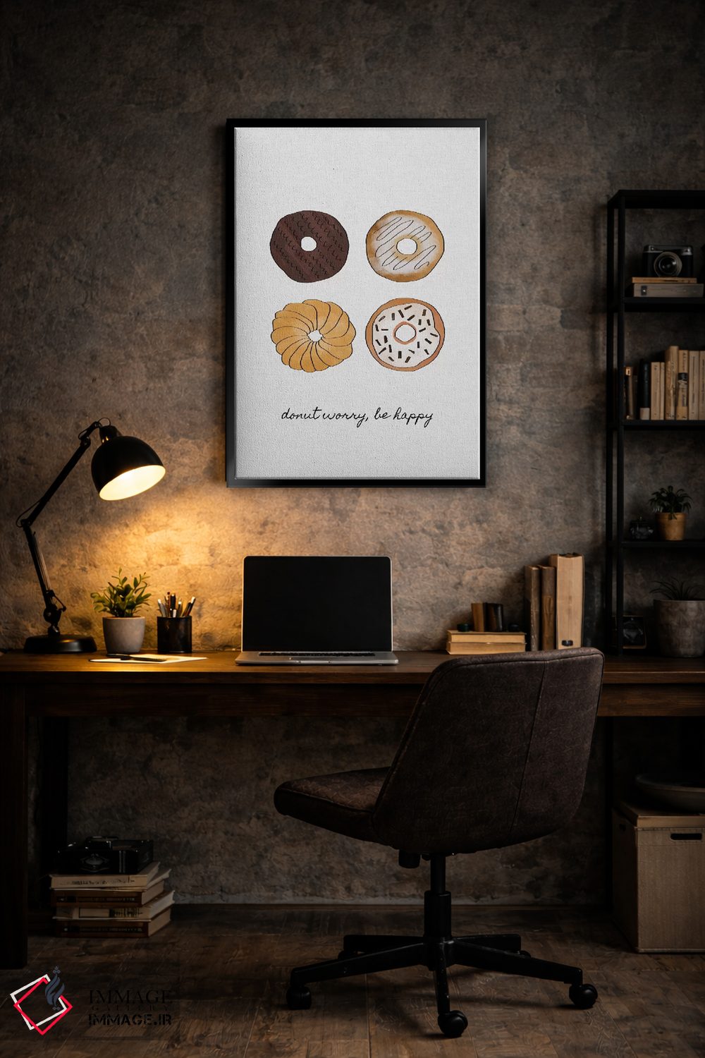 تابلو مینیمال نگران نباش اثر اورارا استودیو - D6B