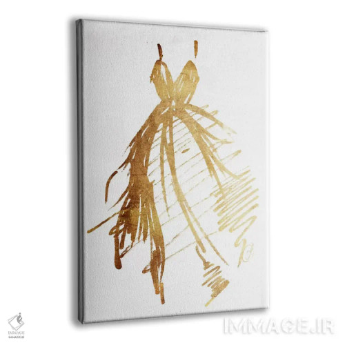 تابلو دکوراتیو "لباس روی باند" اثر آن ری - نمای پرسپکتیو محصول