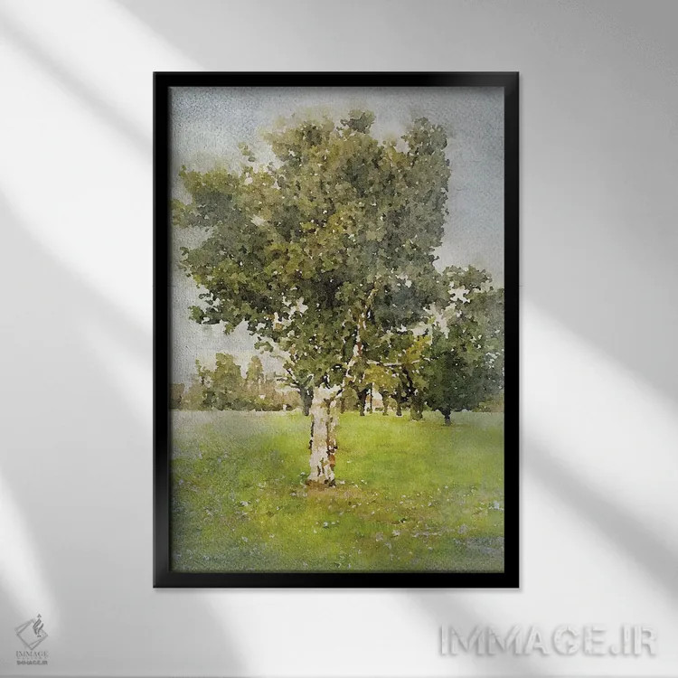 تابلو دکوراتیو پیاده روی بهاری II اثر ایرنا اورلوف - نمای قابدار مشکی