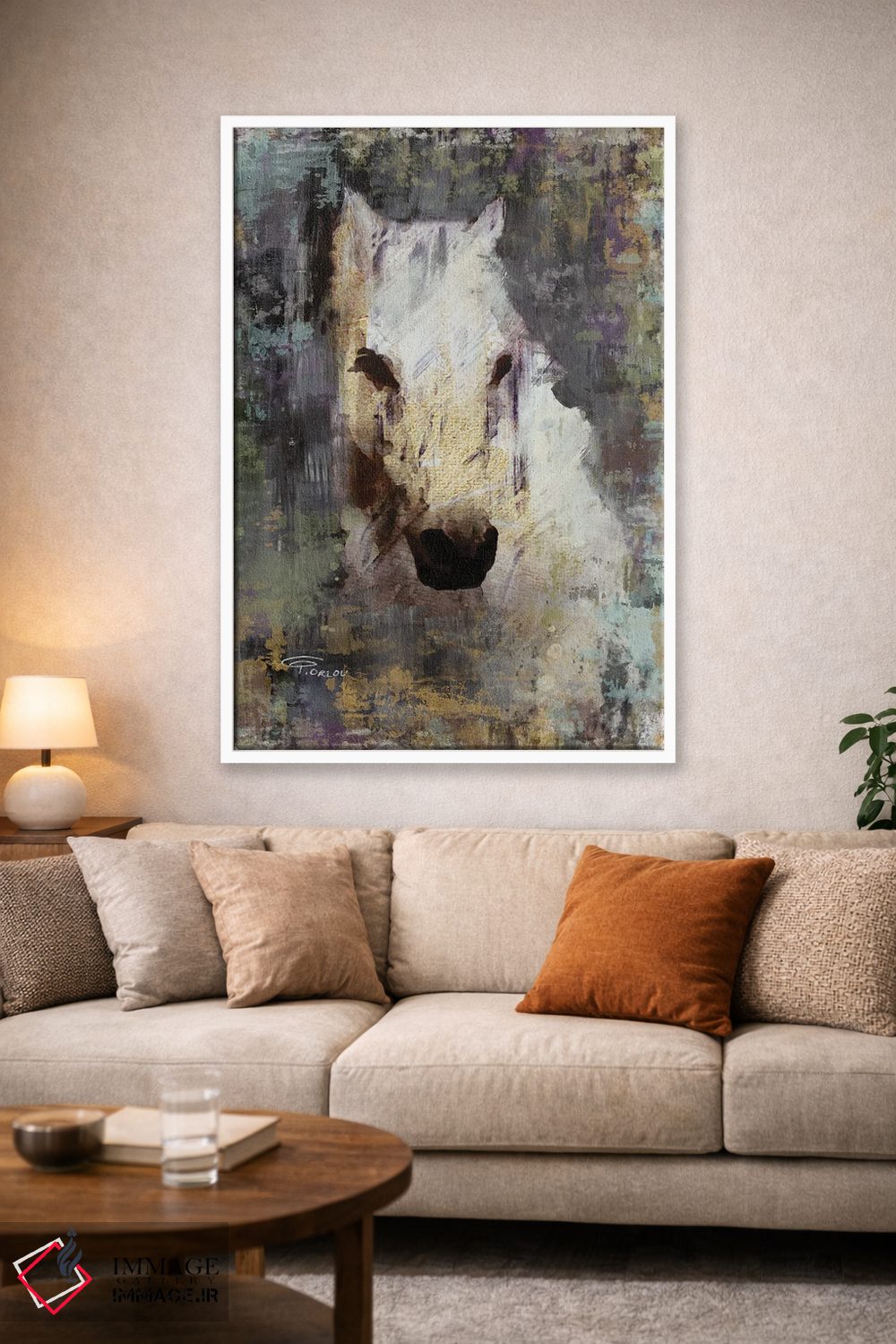 تابلو دکوراتیو "ملکه بنفش طلایی" اثر ایرنا اورلوف - D1W