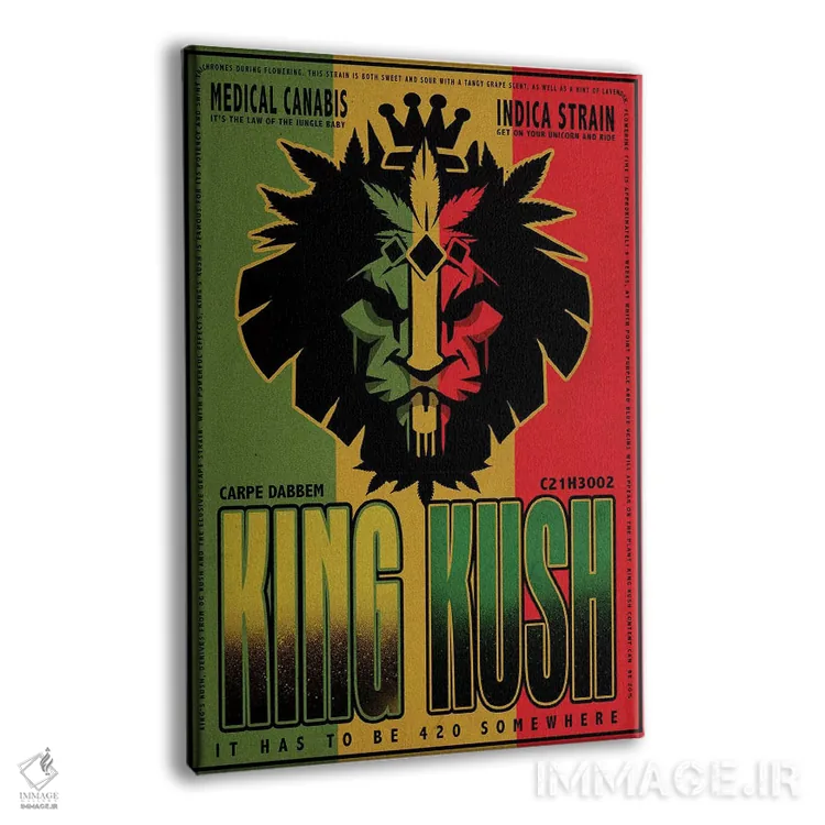 تابلو دکوراتیو پادشاه کوش اثر اولد رد تراک - نمای پرسپکتیو محصول