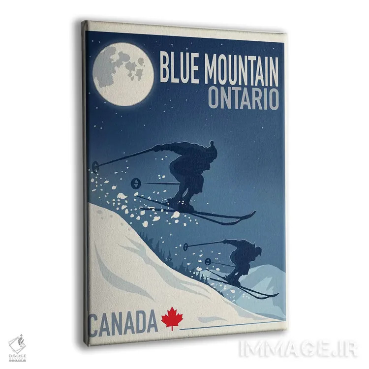 تابلو دکوراتیو کوه آبی اول اثر اولد رد تراک - نمای پرسپکتیو محصول