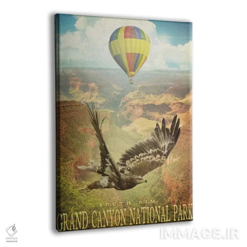 تابلو دکوراتیو لبه دره اثر اولد رد تراک - نمای پرسپکتیو محصول