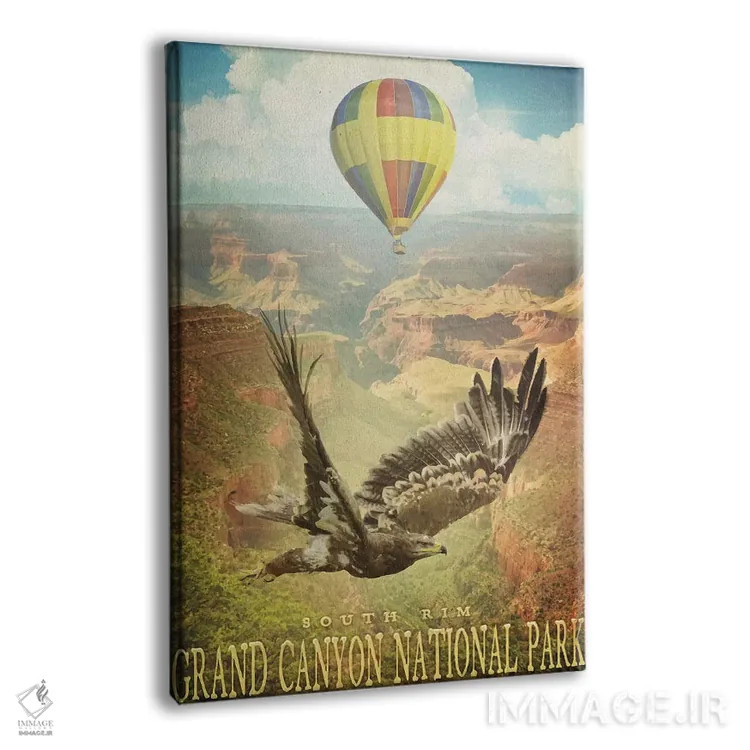 تابلو دکوراتیو لبه دره اثر اولد رد تراک - نمای پرسپکتیو محصول