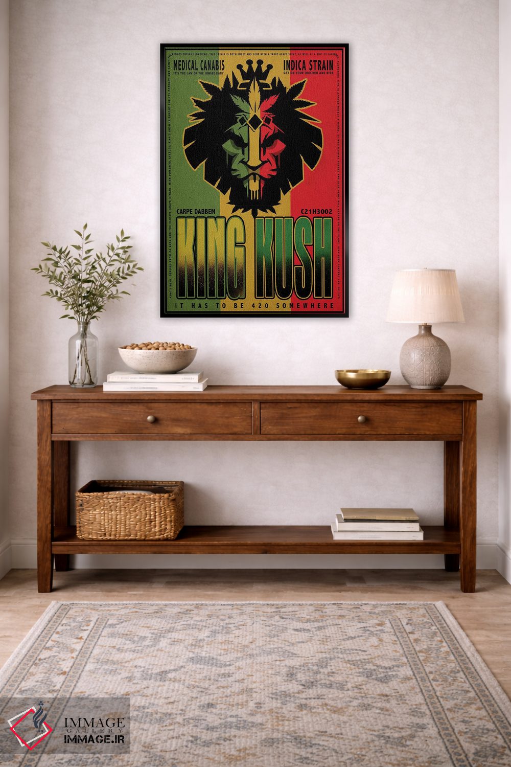 تابلو دکوراتیو پادشاه کوش اثر اولد رد تراک - D3B