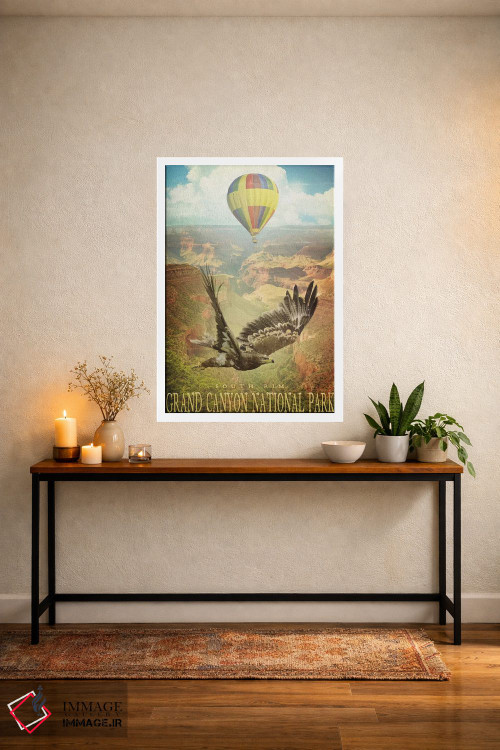 تابلو دکوراتیو لبه دره اثر اولد رد تراک - D2W