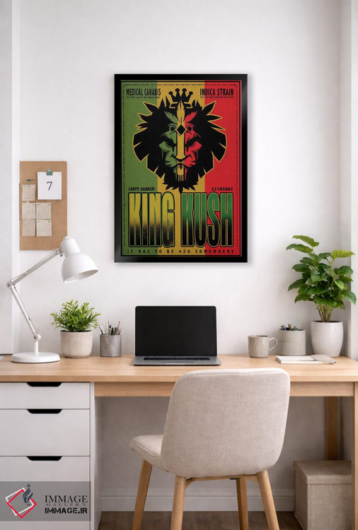 تابلو دکوراتیو پادشاه کوش اثر اولد رد تراک - D4B