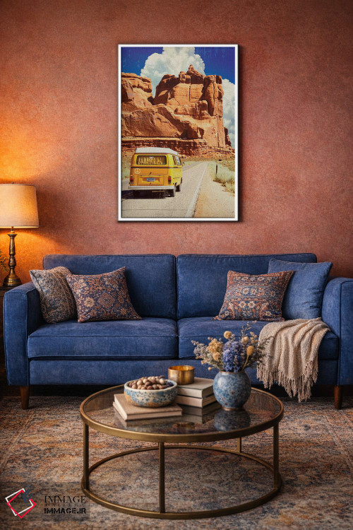 تابلو دکوراتیو گردش در آریزونا اثر اولد رد تراک - D3W