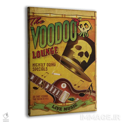 تابلو دکوراتیو سالن وودو اثر اولد رد تراک - نمای پرسپکتیو محصول