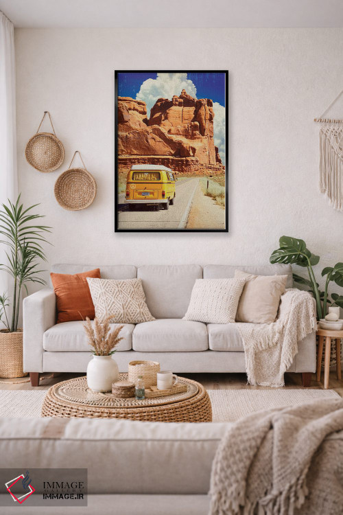 تابلو دکوراتیو گردش در آریزونا اثر اولد رد تراک - D4B