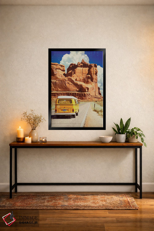 تابلو دکوراتیو گردش در آریزونا اثر اولد رد تراک - D5B