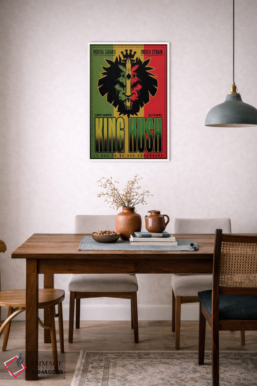 تابلو دکوراتیو پادشاه کوش اثر اولد رد تراک - D6W