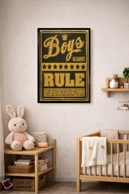 تابلو دکوراتیو قانون پسرها اثر اولد رد تراک - D3B