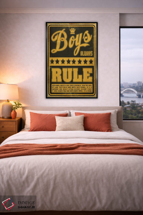 تابلو دکوراتیو قانون پسرها اثر اولد رد تراک - D4B