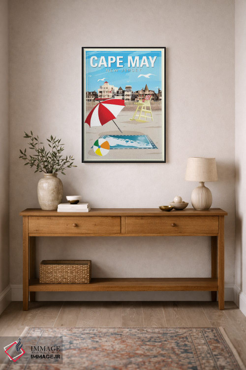 تابلو دکوراتیو کیپ می اثر اولد رد تراک - D1B