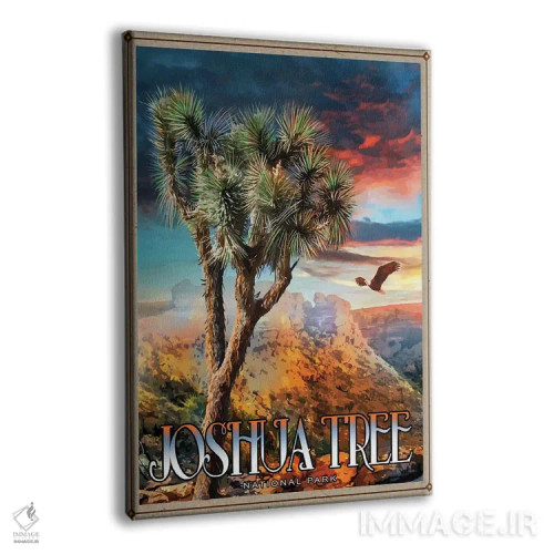 تابلو دکوراتیو پارک ملی جاشوا تری اثر اولد رد تراک - نمای پرسپکتیو محصول