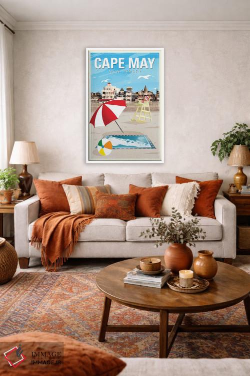 تابلو دکوراتیو کیپ می اثر اولد رد تراک - D2W