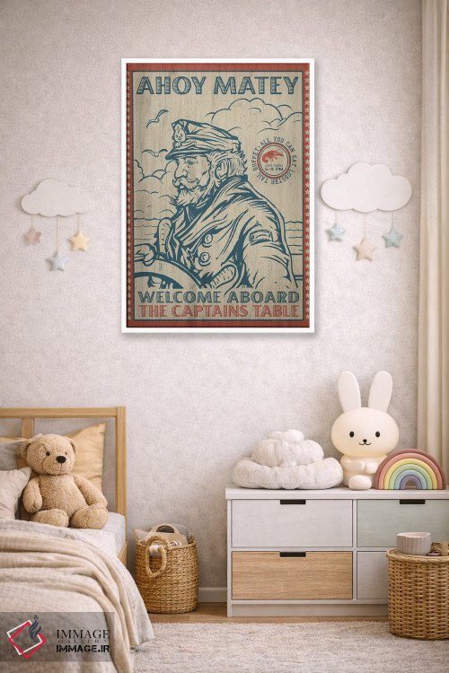 تابلو دکوراتیو میز کاپیتان اثر اولد رد تراک - D2W