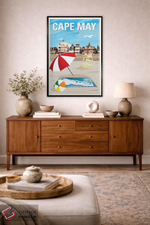 تابلو دکوراتیو کیپ می اثر اولد رد تراک - D4B