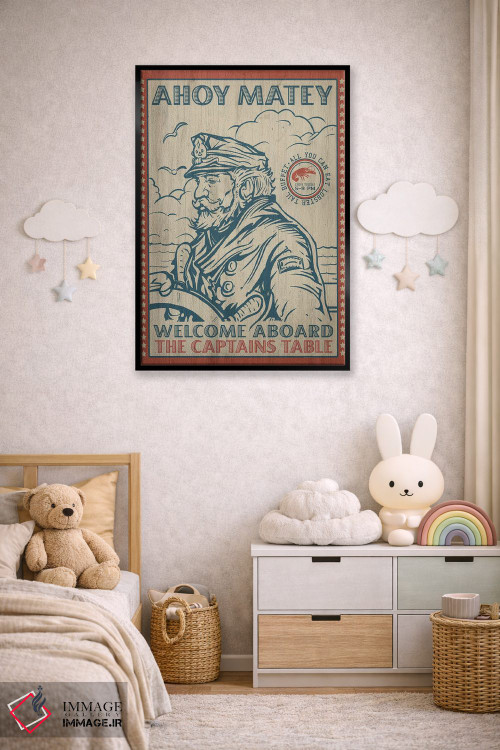 تابلو دکوراتیو میز کاپیتان اثر اولد رد تراک - D5B