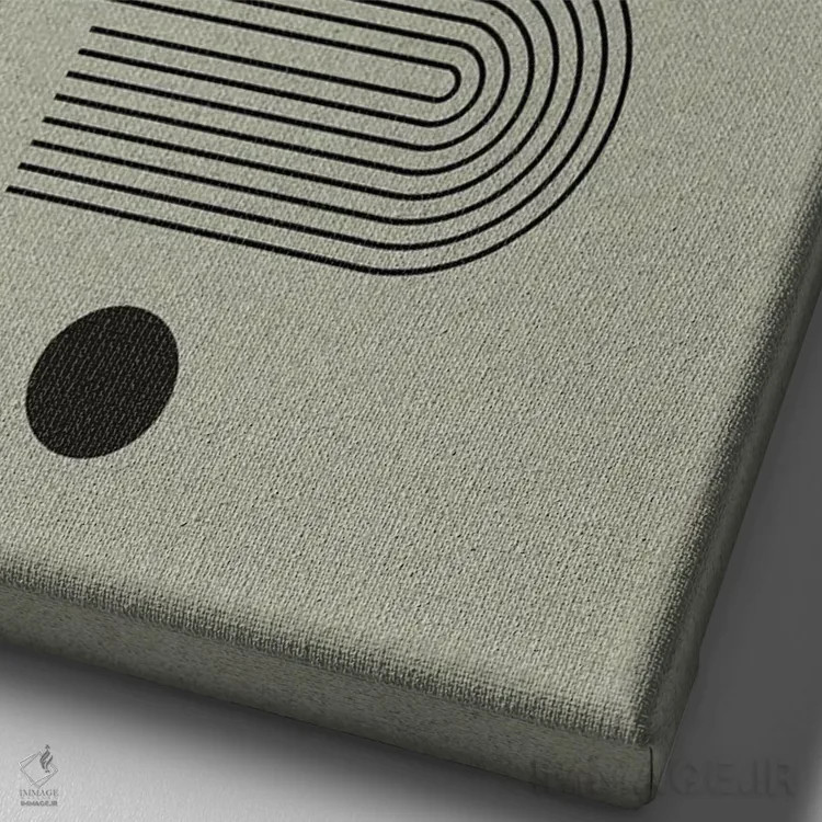 تابلو دکوراتیو ساعت ۷:۴۵ عصر اثر دانر اوروزکو - نمای نزدیک بافت بوم