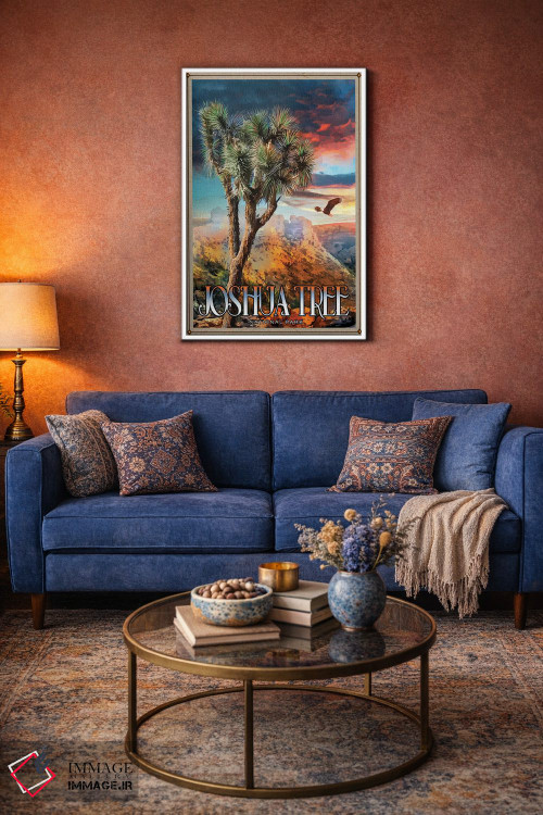 تابلو دکوراتیو پارک ملی جاشوا تری اثر اولد رد تراک - D2W