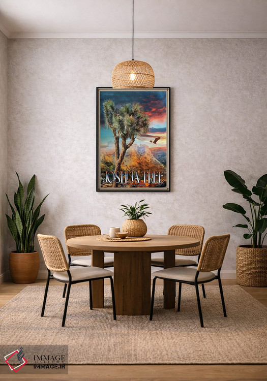 تابلو دکوراتیو پارک ملی جاشوا تری اثر اولد رد تراک - D4B