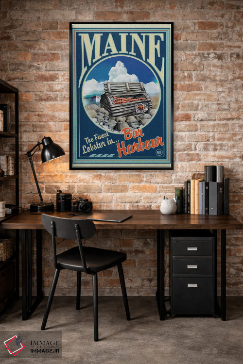 تابلو دکوراتیو بار هاربر، خرچنگ مین اثر اولد رد تراک - D5B