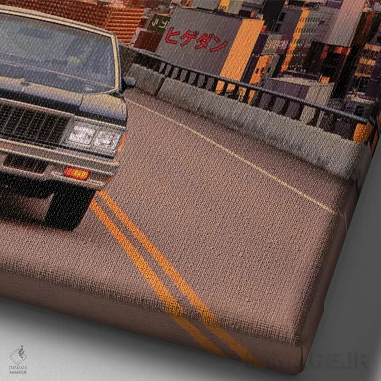 تابلو دکوراتیو ابر کومولوس در ژاپن اول اثر دانر اوروزکو - نمای نزدیک بافت بوم