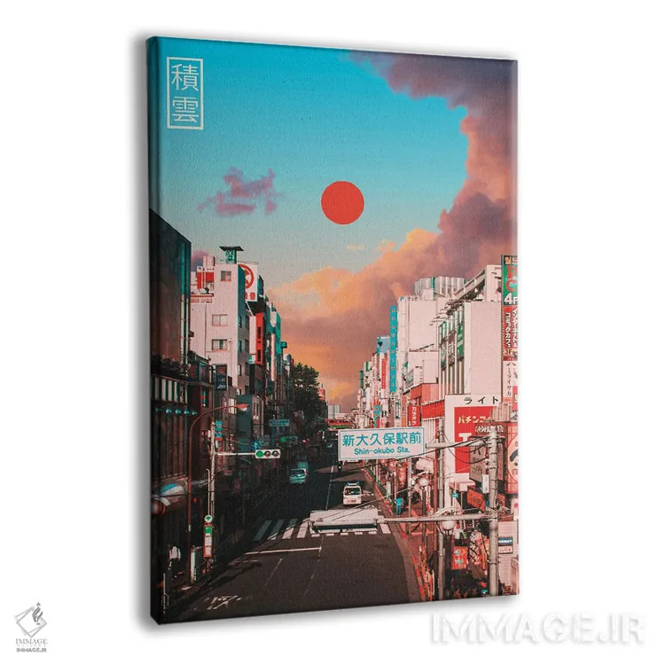 تابلو دکوراتیو ابر کومولوس در ژاپن پنجم اثر دانر اوروزکو - نمای پرسپکتیو محصول