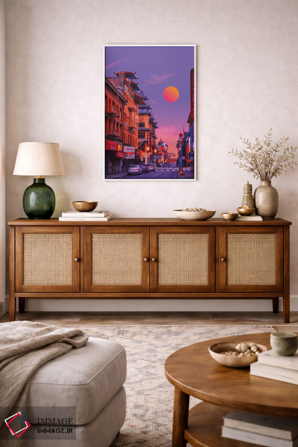 تابلو دکوراتیو محله چینی ها سوم اثر دانر اوروزکو - D2W