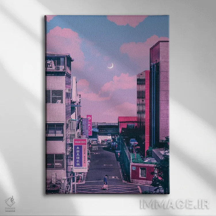 تابلو دکوراتیو انیمه در برابر واقعیت سوم اثر دانر اوروزکو - نمای روبهرو روی دیوار