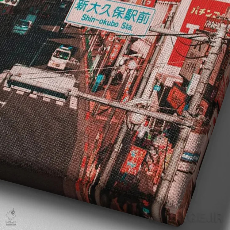 تابلو دکوراتیو ابر کومولوس در ژاپن پنجم اثر دانر اوروزکو - نمای نزدیک بافت بوم