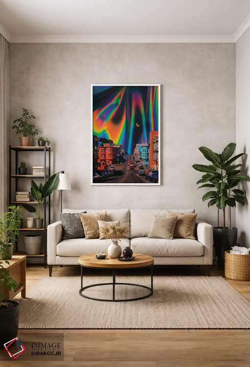 تابلو دکوراتیو شهر رنگین اثر دانر اوروزکو - D1W