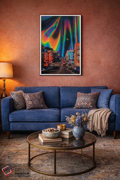 تابلو دکوراتیو شهر رنگین اثر دانر اوروزکو - D3W