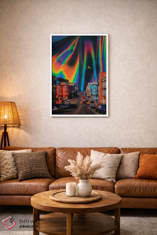 تابلو دکوراتیو شهر رنگین اثر دانر اوروزکو - D2W