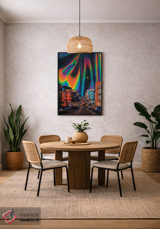 تابلو دکوراتیو شهر رنگین اثر دانر اوروزکو - D4B