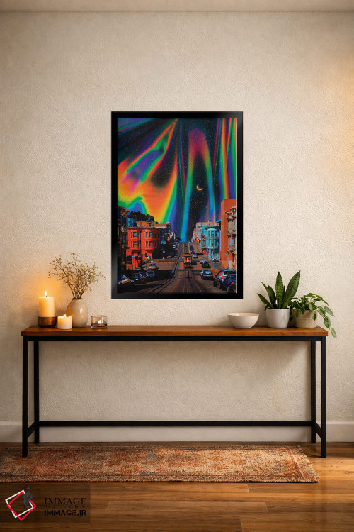 تابلو دکوراتیو شهر رنگین اثر دانر اوروزکو - D5B