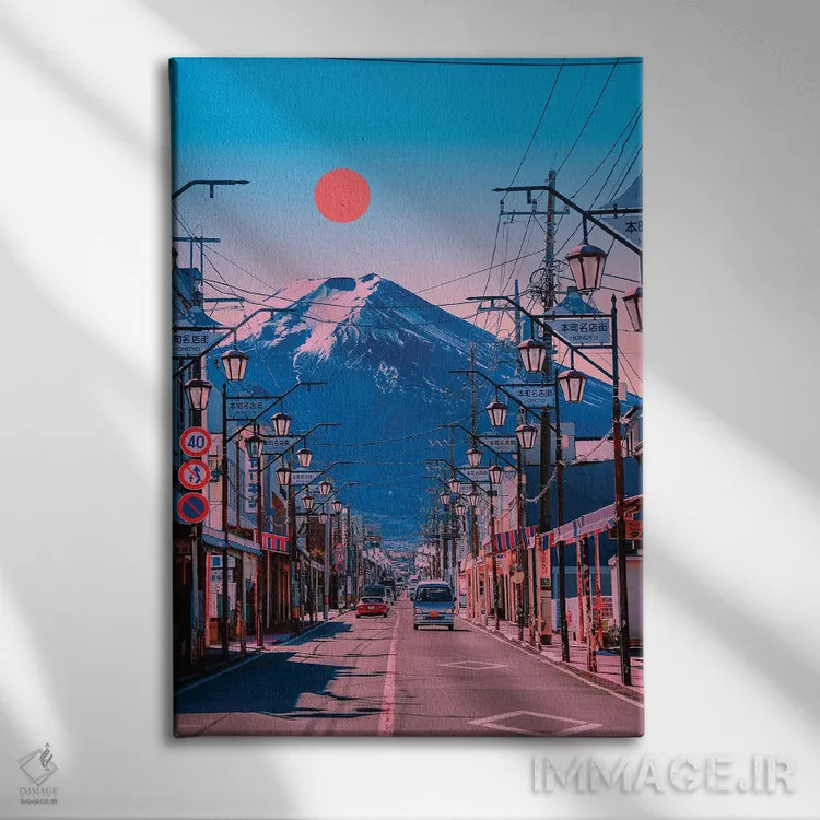 تابلو دکوراتیو فوجی اول اثر دانر اوروزکو - نمای روبهرو روی دیوار